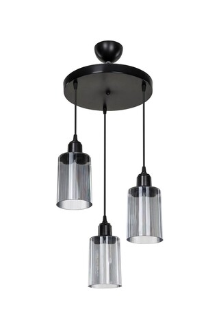 Lustra siyah, asz.1486, squid lighting, 30x68 cm, 20w, negru