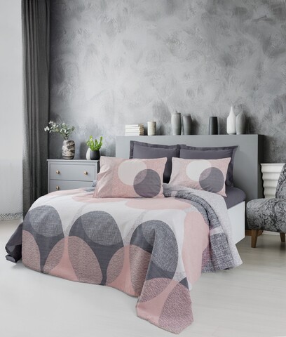 Cuvertura pique Single, Leron - Grey, Cotton Box, 50% bumbac / 50% poliester