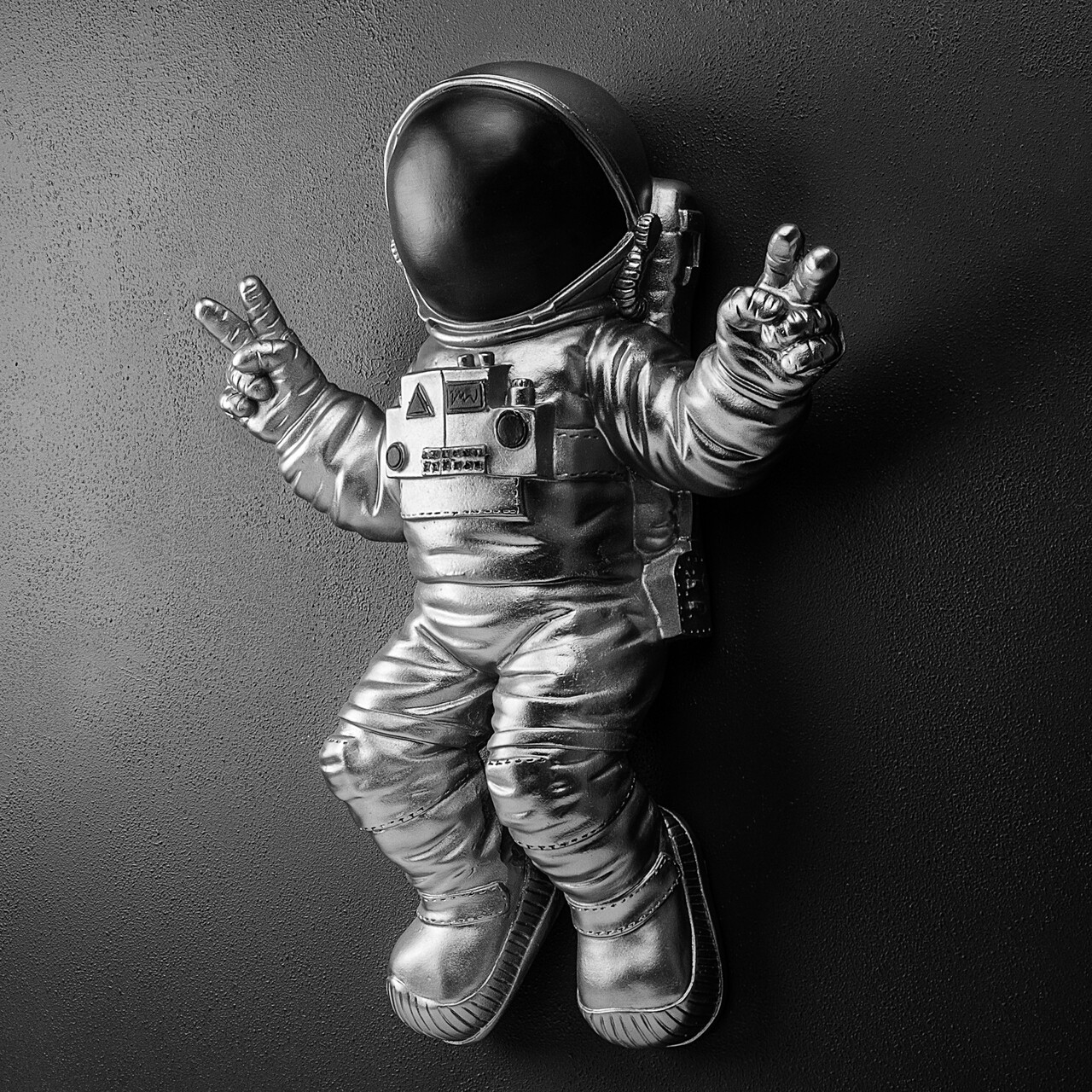Decoratiune de perete, Cosmonaut 7, Lățime: 35 cm Înălțime: 47 cm Adâncime: 10 cm, Multicolor - view 7