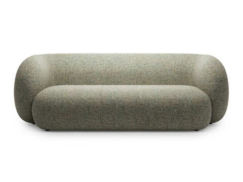 Canapea modulara 3 locuri, Kate, Micadoni, 213x99x76 cm, tesatura structurata, verde muschi melanj