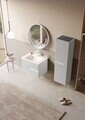 Set Dulap de Baie cu Chiuvetă și Oglindă (2 Piese), Hanah Home, Moonlight 70 v2, Alb mat