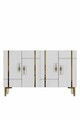 Consola, Hanah Home, Ilay 120, 120x75x32 cm, Alb/Auriu
