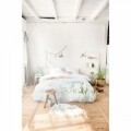 Lenjerie de pat pentru două persoane Summer Morning Meadow Green, Royal Textile, 100% bumbac organic