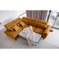 Coltar extensibil stanga 4 locuri ELTAP, LT-45NU, Noble, 255x201x100 cm, lemn/poliester, mustar