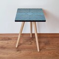 Masuta, Leona, Shp362, 35x42x35 cm, Albastru/Negru