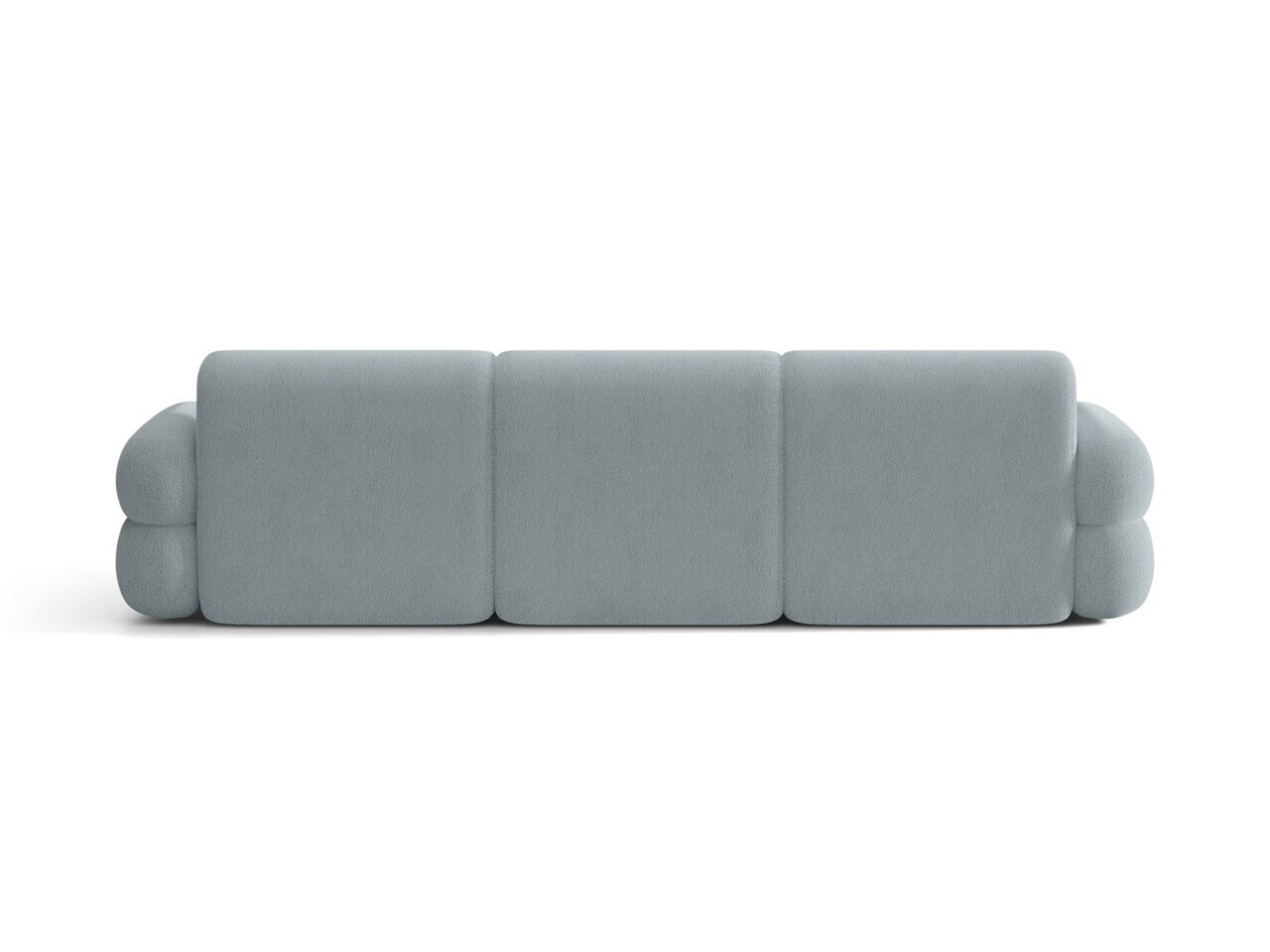 Coltar dreapta 4 locuri, Neo, Micadoni Home, 305x165x83 cm, tesatura Boucle, albastru deschis — imaginea 4