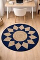 Covor, CLR-7210-8, 200x200 cm, Poliester, Albastru inchis