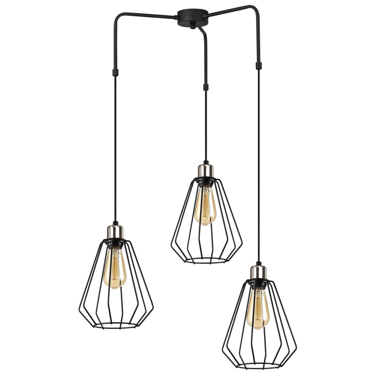 Lustra, Opviq, 892OPV1494, Metal, Negru - 1 | YEO