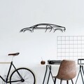Decoratiune de perete, Bugatti Veyron Silhouette, Metal, 70 x 13 cm, Negru
