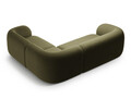 Coltar dreapta 4 locuri, Kate, Micadoni, 252x220x76 cm, catifea, verde