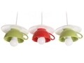 Lustra Afternoon tea, Deco Republic, E27, 3x60W, ceramica, rosu/verde