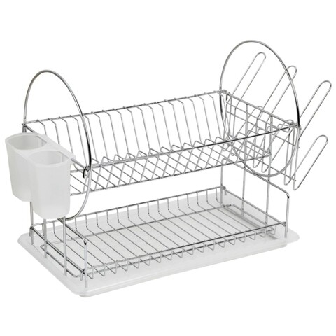 Uscator pentru vase si cos pentru tacamuri Muhler, MR-5025CR, 44.5 x 49.5 cm, otel cromat