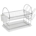 Uscator pentru vase si cos pentru tacamuri Muhler, MR-5025CR, 44.5 x 49.5 cm, otel cromat
