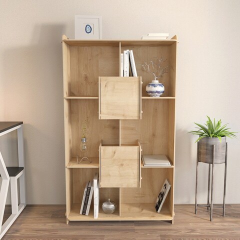 Corp biblioteca, Zena Home, Pana, 83x138x27 cm, PAL, Stejar mezoni.ro