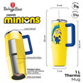 Termos copii Berlinger, Minions Collection, Authentic, 1L, inox/plastic, galben/albastru