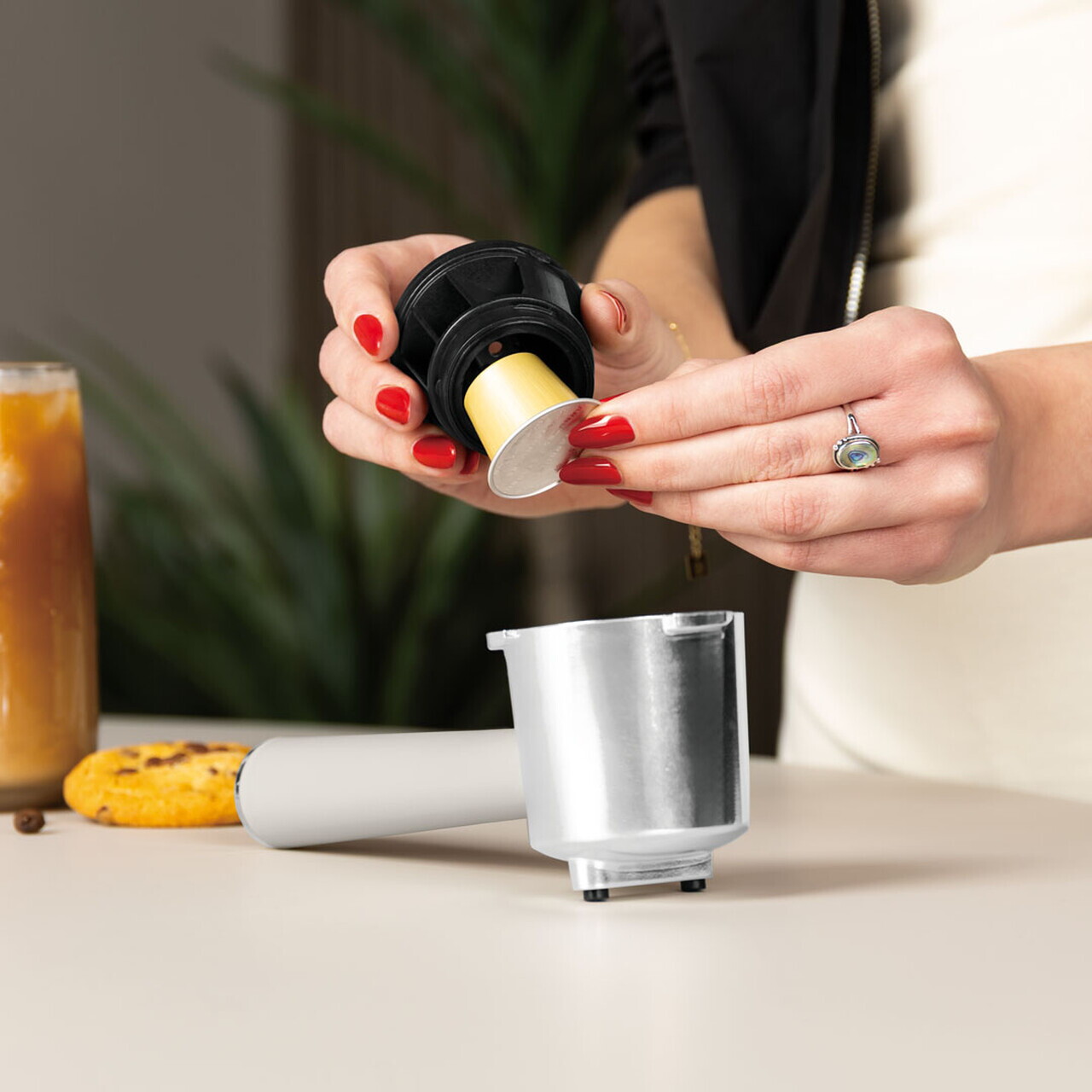 Espressor digital 3 in 1 Berlinger Haus, Sahara, 950W, 21x25.9x28 cm, inox, crem mat - view 9