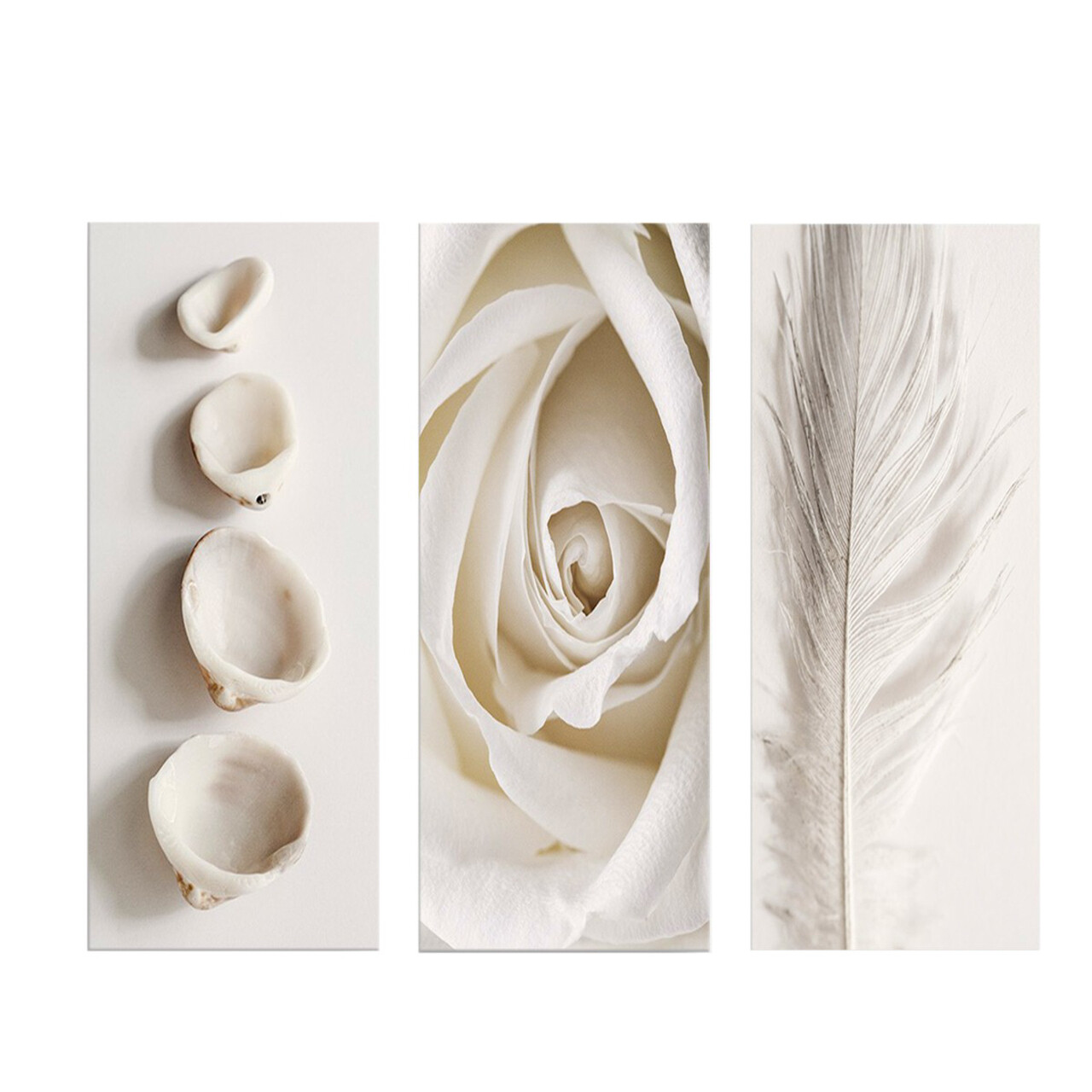 Tablou decorativ MDF, MDF0086, 20 x 50 cm, 3 piese, Multicolor - view 3