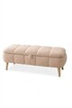 Banca, Hanah Home, Sara, 90x45x35 cm, Bej