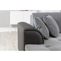 Coltar extensibil dreapta 5 locuri ELTAP, Damario, 338x189x78 cm, lemn/poliester, albastru inchis/gri inchis