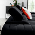Coltar extensibil dreapta 3 locuri ELTAP, RT-10LO, Grayson, 278x205x92 cm, lemn/poliester, negru