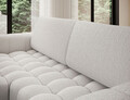 Coltar extensibil stanga 4 locuri ELTAP, Bon-223, Bonett, 250x175x92 cm, lemn/poliester, alb murdar