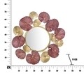 Oglinda decorativa Leaf, Mauro Ferretti, 71 x 69.5 cm, fier/oglinda, multicolor