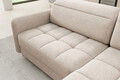 Coltar extensibil dreapta 3 locuri ELTAP, RT-18RAQ, Barea, 208x160x100 cm, lemn/poliester, bej