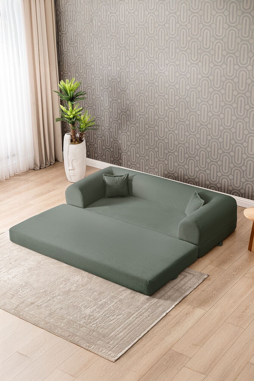 Canapea extensibila 3 locuri, Atelier del Sofa, 118FVL1307, Tesatura plus reiata, Verde - view 5