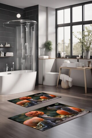 Set covorase de baie, Cartwright, CT-5151, Poliester, Multicolor