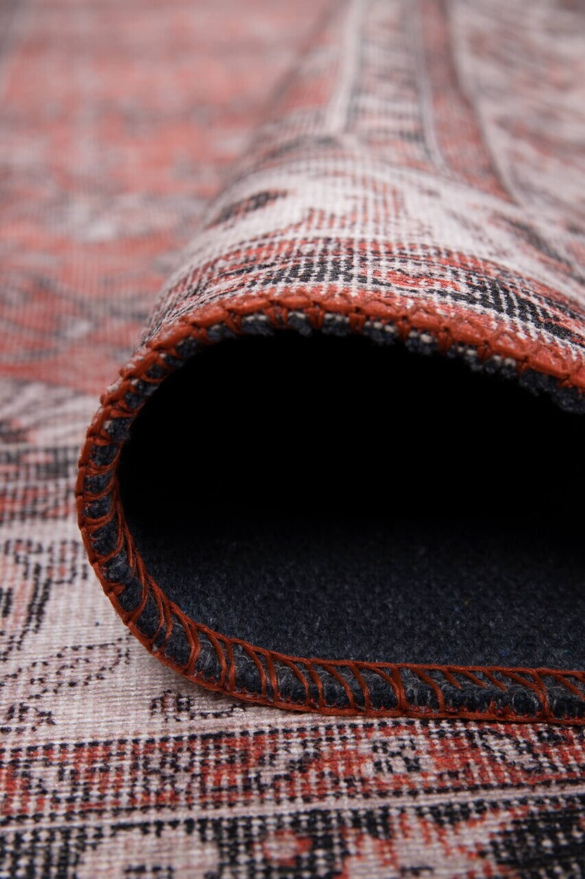 Covor, Folk Chenille, 210x310 cm, Poliester, Rosu — imaginea 3