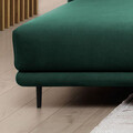 Coltar extensibil stanga 4 locuri ELTAP, LT-35NU, Dalia, 289x190x95 cm, lemn/poliester, verde inchis