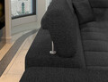 Coltar extensibil stanga 4 locuri ELTAP, ERI-31, Eridano, 275x202x88 cm, lemn/poliester, gri antracit