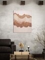 Tablou decorativ Browny, Mauro Ferretti, 80x100 cm, lemn pin/canvas pictat manual