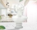 Bust decorativ, Roman Woman, Mauro Ferretti, 21.5x34 cm, polirasina, alb