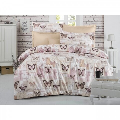 Lenjerie de pat double Ranforce Poste Bedora, 100% bumbac, 6 piese