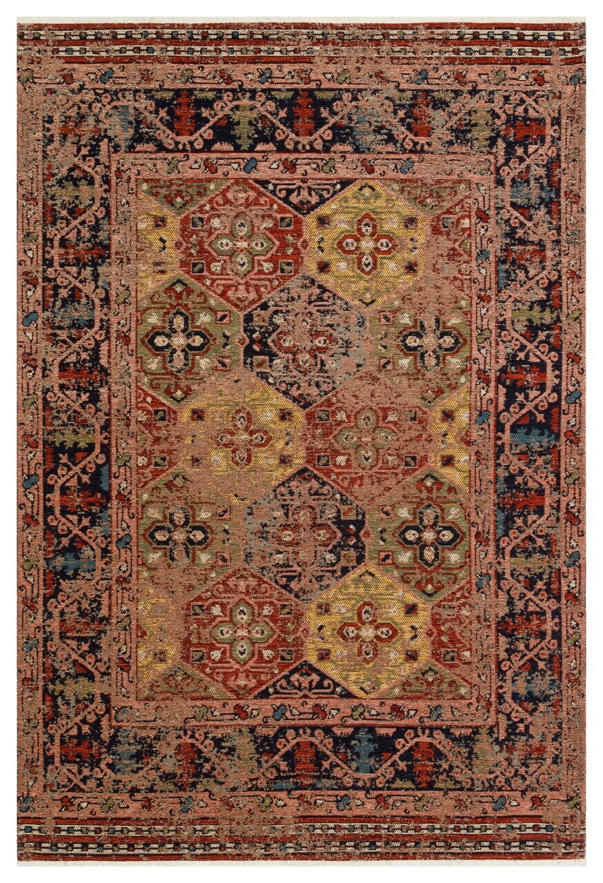 Covor, Anadolu, 80x150 cm, CHENILĂ ACRILICĂ/POLIESTER, Multicolor — imaginea 2