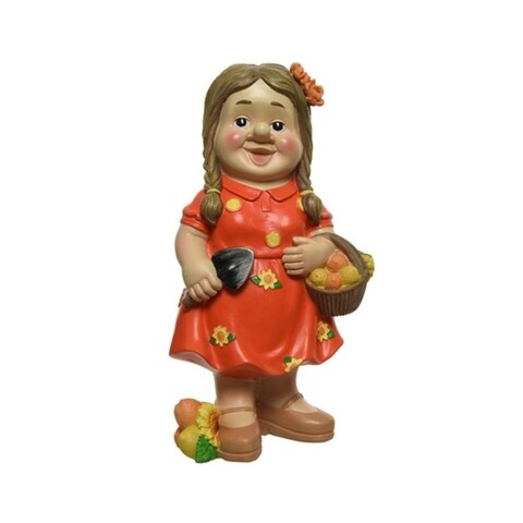 Decoratiune woman gnom, decoris, 16.7x10.8x30 cm, polirasina, multicolor