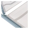 Sezlong rabatabil, DKD Home Decor, 191 x 58 x 98 cm, aluminiu/pvc, gri