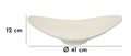 Vas decorativ Elegant, Mauro Ferretti, 41x12x41 cm, polirasina, crem