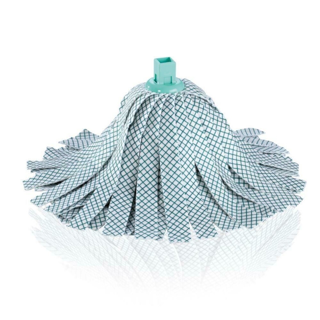 Rezerva mop Leifheit Classic Wringmop, plastic/microfibra, verde/alb