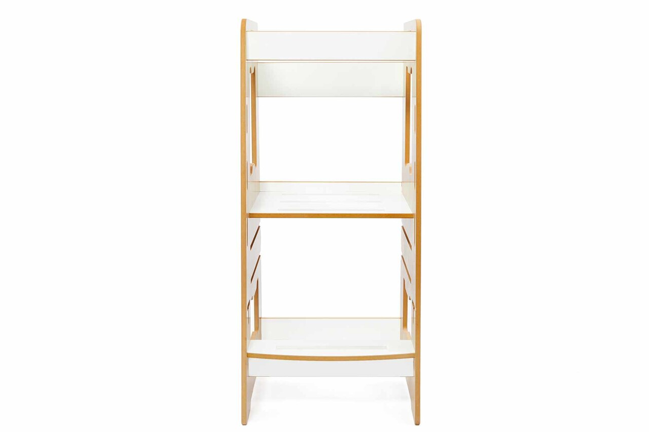 Turn de invatare, Hanah Home, Learning Tower, 40x90x50 cm, Natural/Alb - view 5