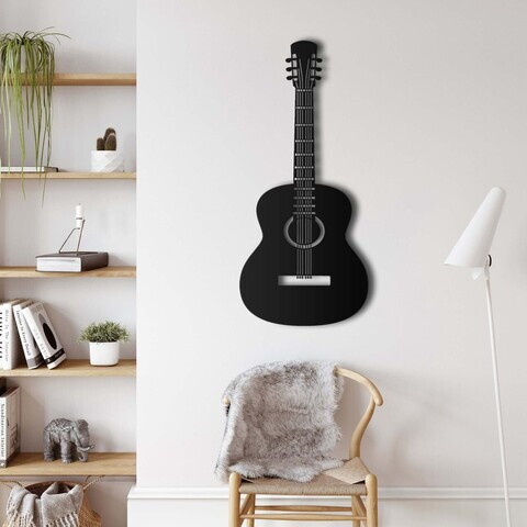 Decoratiune de perete, 5349, Metal, Dimensiune: 21 x 45 cm, Negru