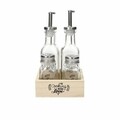 Set oliviera 4 recipiente + suport, Tognana, Dolce Casa Cooking with Love, sticla/lemn