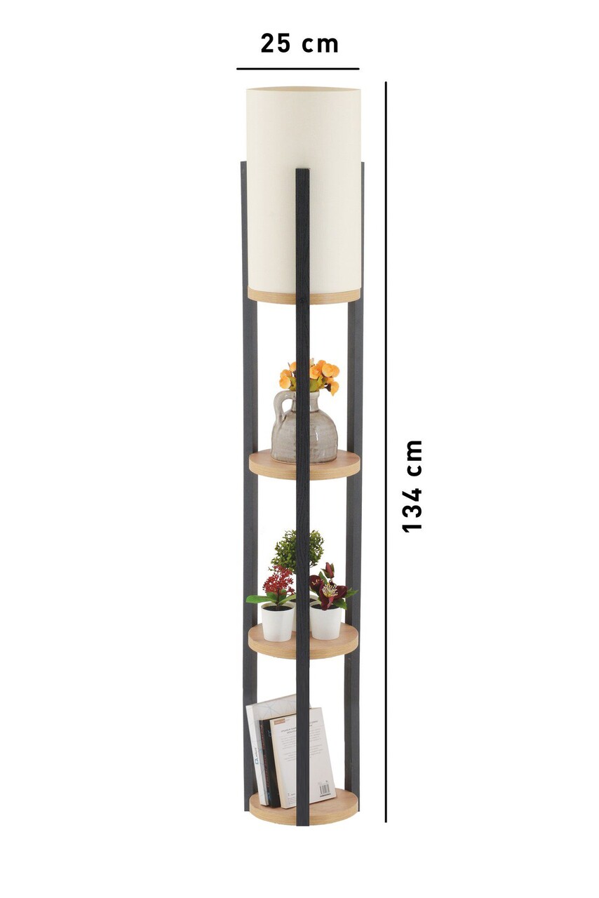 Lampadar, L'essentiel Maison, 390FLH2281, Natural/Negru - view 4