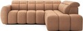 Coltar extensibil dreapta 4 locuri ELTAP, RT-24XIL, Falconn, 258x208x107 cm, lemn/poliester, portocaliu