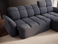 Coltar extensibil dreapta 3 locuri ELTAP, Beneth, 301x185x115 cm, lemn/poliester, albastru