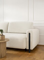 Canapea extensibila 3 locuri, ELTAP, SO-ARC-BL-01JAF, Arcadova, 244x97x97 cm, lemn/poliester, alb/negru