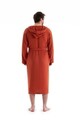 Halat de baie unisex, DC Home, Muslin, Bumbac , Caramiziu