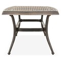 Masuta cafea, Sorrento, 107x65x47 cm, aluminiu, bronz