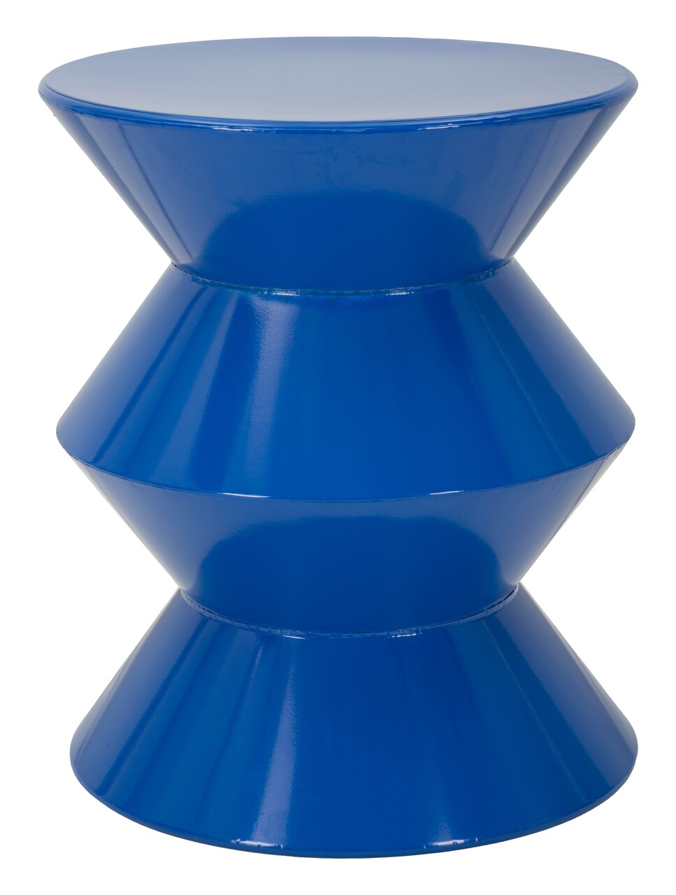 Masuta de cafea, Mauro Ferretti, Zag, 37.5x45 cm, metal, albastru - view 5
